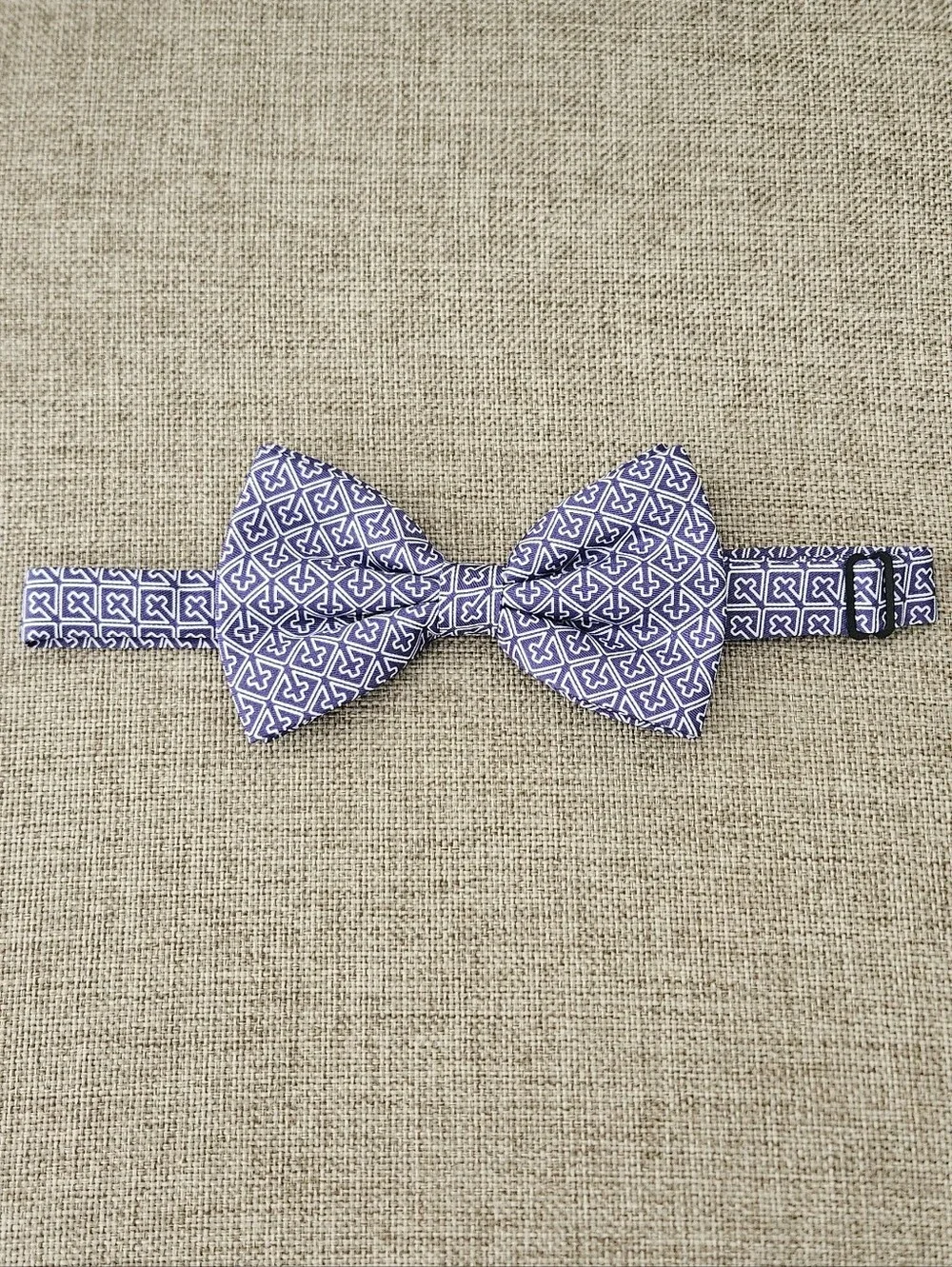 Purple Cross Men's Bow Tie